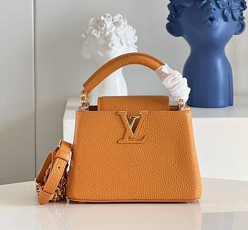 Louis Vuitton Capucines 21 Orange Taurillon Leather