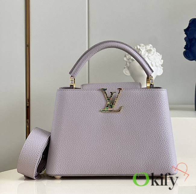 Louis Vuitton Capucines 27 Purple Taurillon Leather - 1