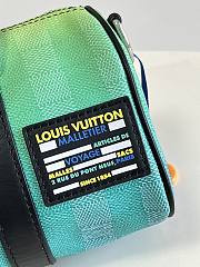 LV Keepall XS 21 Gradient Green Damier Stripes coated canvas - 2