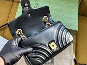 Gucci GG Marmont 22 Matelassé Black Leather 5605   - 3
