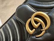 Gucci GG Marmont 22 Matelassé Black Leather 5605   - 4