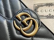 Gucci GG Marmont 16.5 Matelassé Black Leather 5609  - 3