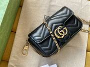 Gucci GG Marmont 16.5 Matelassé Black Leather 5609  - 2