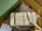 Gucci GG Marmont 25 Matelassé White Leather 2654 - 4