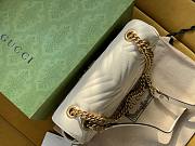 Gucci GG Marmont 25 Matelassé White Leather 2654 - 2