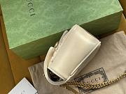 Gucci GG Marmont 22 Matelassé White Leather 2658  - 4