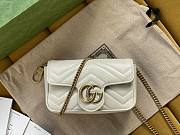 Gucci GG Marmont 16.5 Matelassé White Leather 2661  - 1