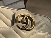 Gucci GG Marmont 16.5 Matelassé White Leather 2661  - 3