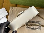 Gucci GG Marmont 16.5 Matelassé White Leather 2661  - 6