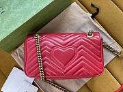 Gucci GG Marmont 25 Matelassé Red Leather 2642 - 4