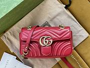 Gucci GG Marmont 22 Matelassé Red Leather 2643 - 1