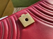 Gucci GG Marmont 22 Matelassé Red Leather 2643 - 4