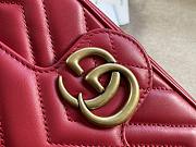 Gucci GG Marmont 16.5 Matelassé Red Leather 2644 - 5