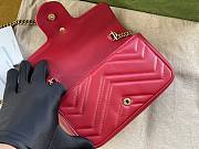 Gucci GG Marmont 16.5 Matelassé Red Leather 2644 - 4