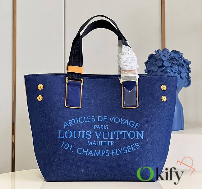 Louis Vuitton Denim Tote Bag 3351 30cm  - 1