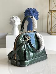 Louis Vuitton Alma BB 24 Green Monogram Vernis Leather 3531 - 3