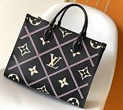 Louis Vuitton Onthego MM 35 Black Monogram Empreinte 1973 - 1