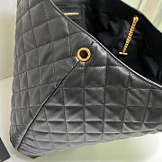 Okify YSL Icare Maxi Shopping Bag in Quilted Lambskin Black - 5