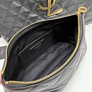 Okify YSL Icare Maxi Shopping Bag in Quilted Lambskin Black - 4