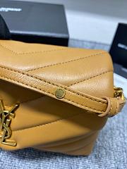 YSL Toy Loulou 20 Brown Leather Gold Hardware - 6