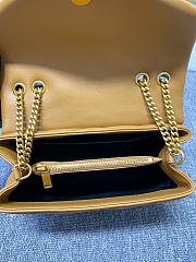 YSL Small Loulou 23 Brown Leather Gold Hardware  - 4