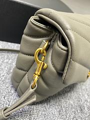 YSL Toy Loulou 20 Gray Leather Gold Hardware - 6