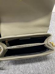 YSL Toy Loulou 20 Gray Leather Gold Hardware - 5