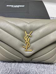 YSL Toy Loulou 20 Gray Leather Gold Hardware - 4