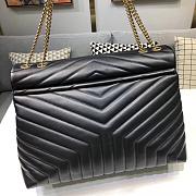 YSL Large Loulou 38 Black Leather Gold Hardware  - 3
