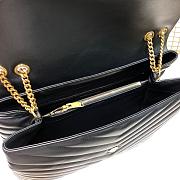 YSL Large Loulou 38 Black Leather Gold Hardware  - 4