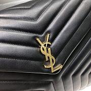 YSL Large Loulou 38 Black Leather Gold Hardware  - 5