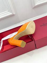 Valentino Open Toe Heels Orange 12cm  - 2