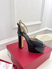 Valentino Open Toe Heels Black 12cm - 5