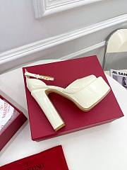 Valentino Open Toe Heels White 12cm - 2