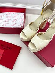 Valentino Open Toe Heels White 12cm - 6