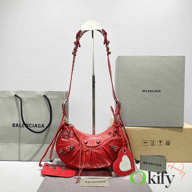 Balenciaga Le Cagole size XS Red Material Lambskin 5608 - 1