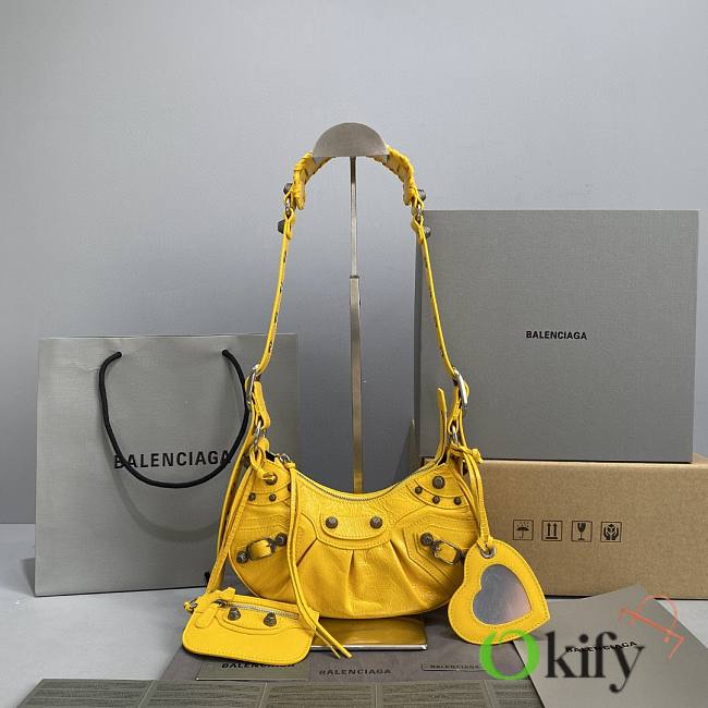 Balenciaga Le Cagole XS Yellow Material Lambskin 5597 - 1