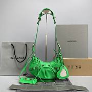 Balenciaga Le Cagole XS Green Material Lambskin 5573 - 1