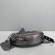 Balenciaga Le Cagole XS Silver Material Lambskin 5567 - 5