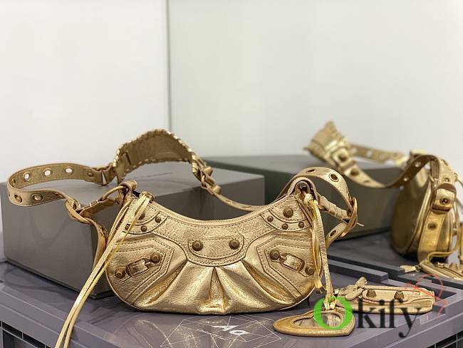 Balenciaga Le Cagole XS Gold Material Lambskin 5563 - 1
