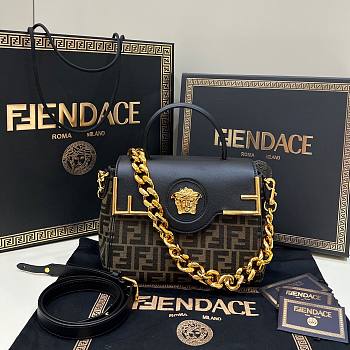 Fendace La Medusa Medium 25 Handbag FF Logo