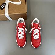 Louis Vuitton Nike Air Force 1 Low Red 9803 - 2