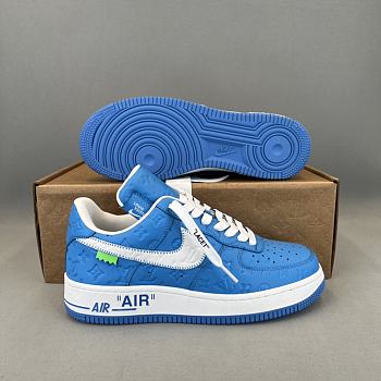 Louis Vuitton Nike Air Force 1 Low Blue 9804