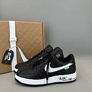 Louis Vuitton Nike Air Force 1 Low Black 9806 - 5