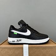 Louis Vuitton Nike Air Force 1 Low Black 9806 - 4