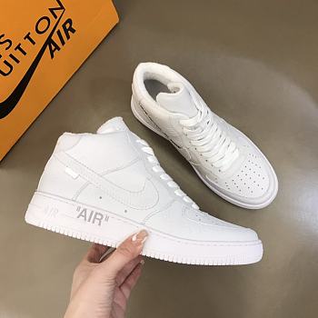 Louis Vuitton Nike Air Force 1 High White 9811