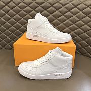 Louis Vuitton Nike Air Force 1 High White 9811 - 3