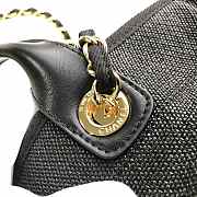Chanel Large Shopping Bag Black Denim Deauville  - 4