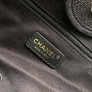 Chanel Large Shopping Bag Black Denim Deauville  - 5