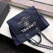 Chanel Large Shopping Bag Denim Deauville - 2